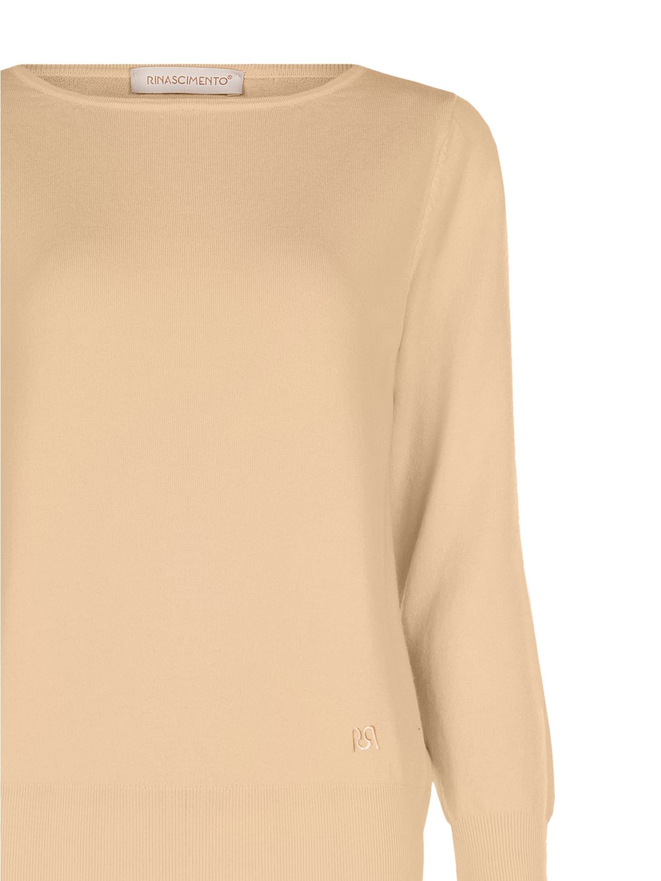  Kamelfarbener Langarmpullover det_2