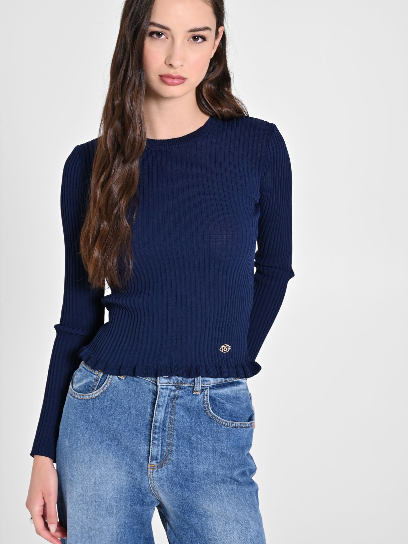 Blue Ribbed Jumper sp_e1