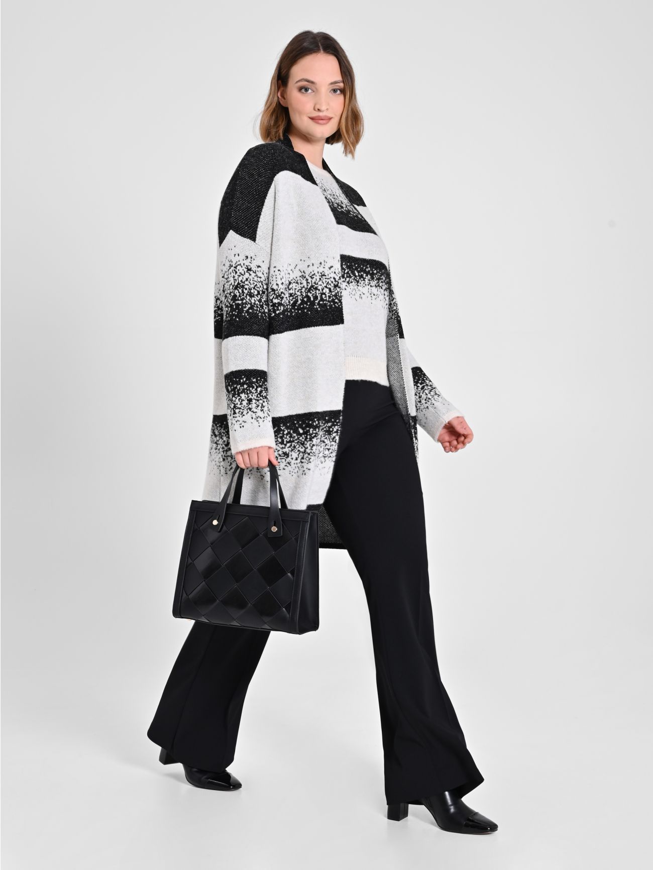 Maglione Curvy Black White Rinascimento