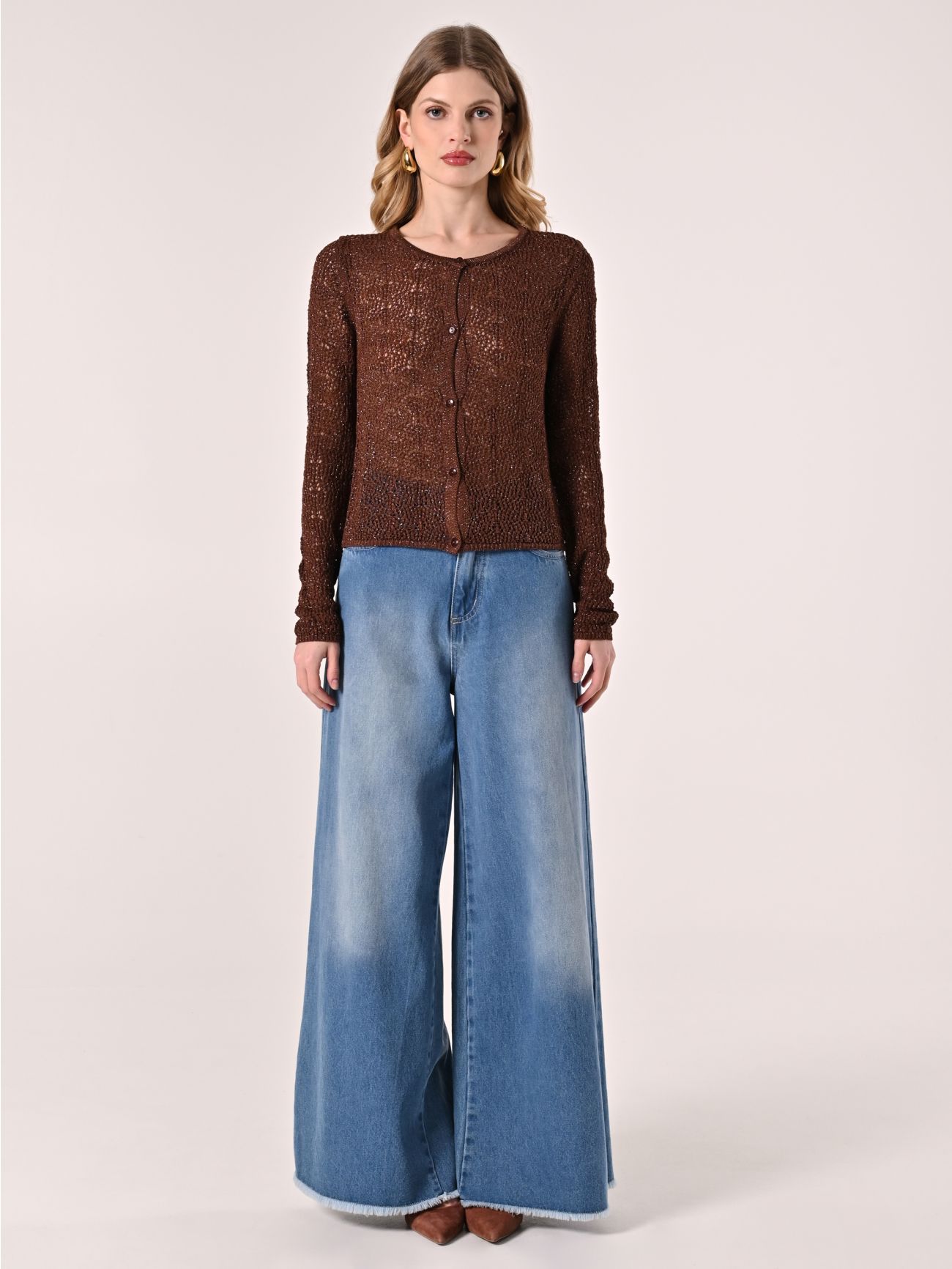 Lurex Knitted Cardigan det_1
