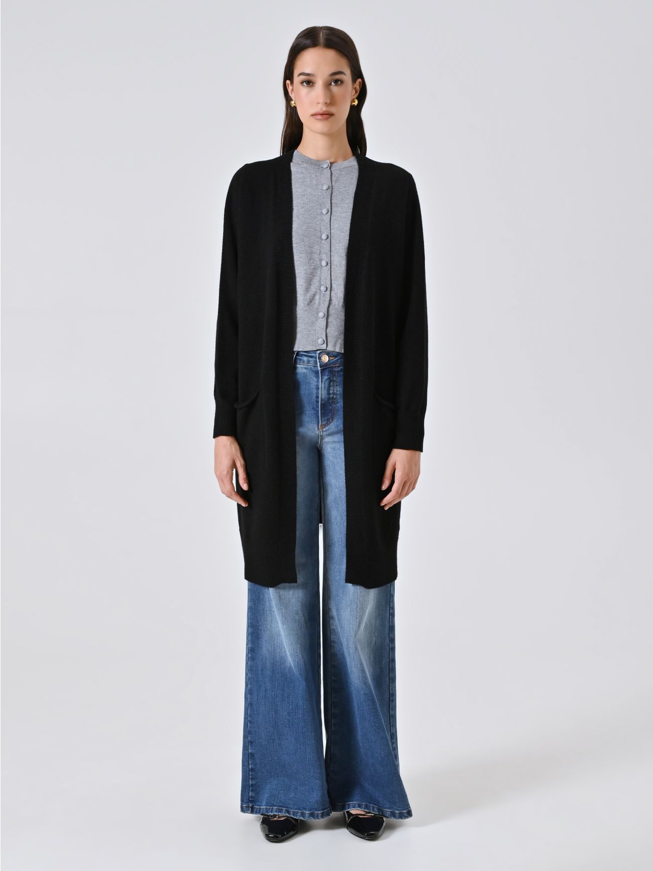 Cardigan Nero in Maglia det_1