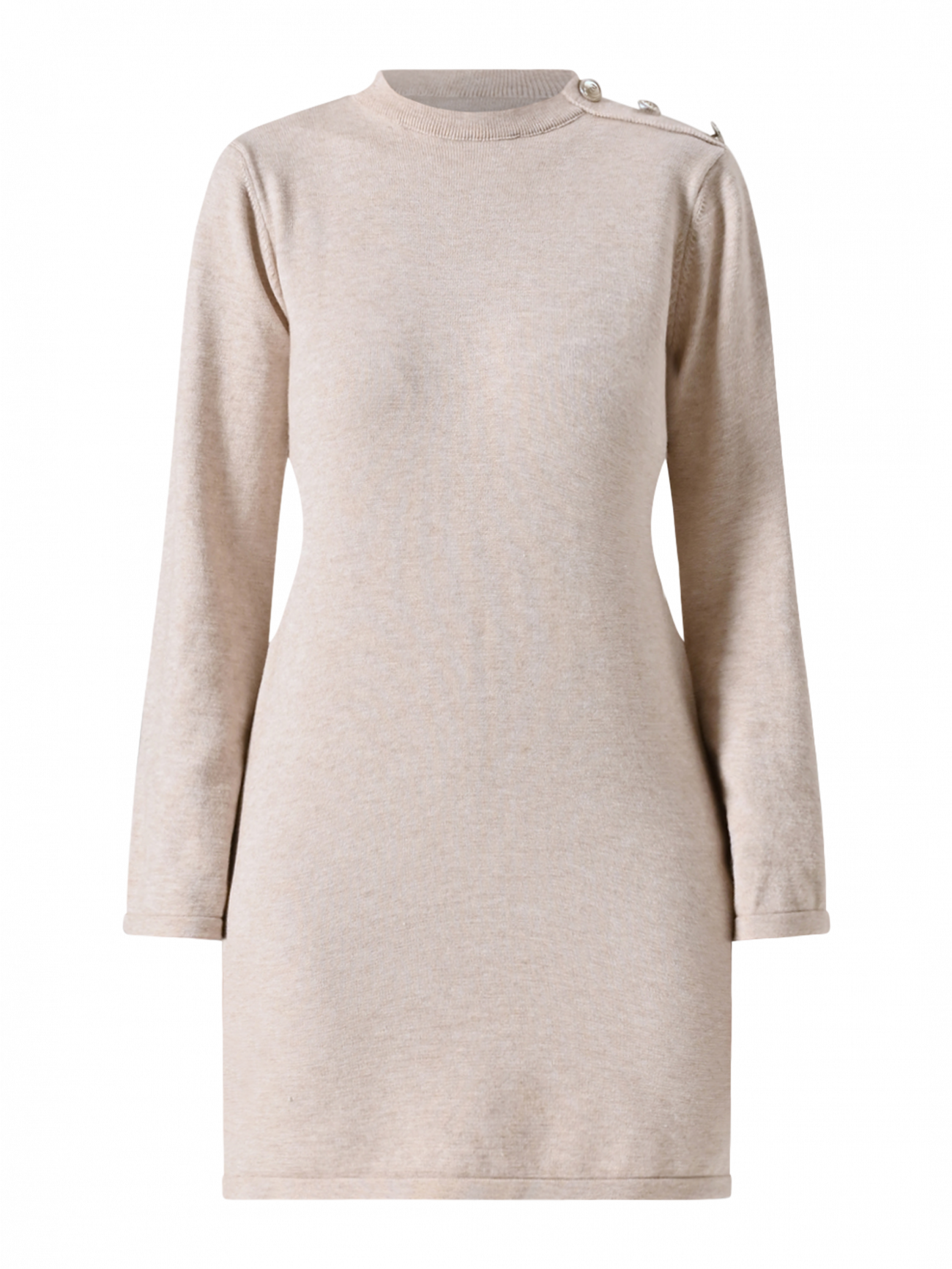 Abito in Maglia Beige det_4