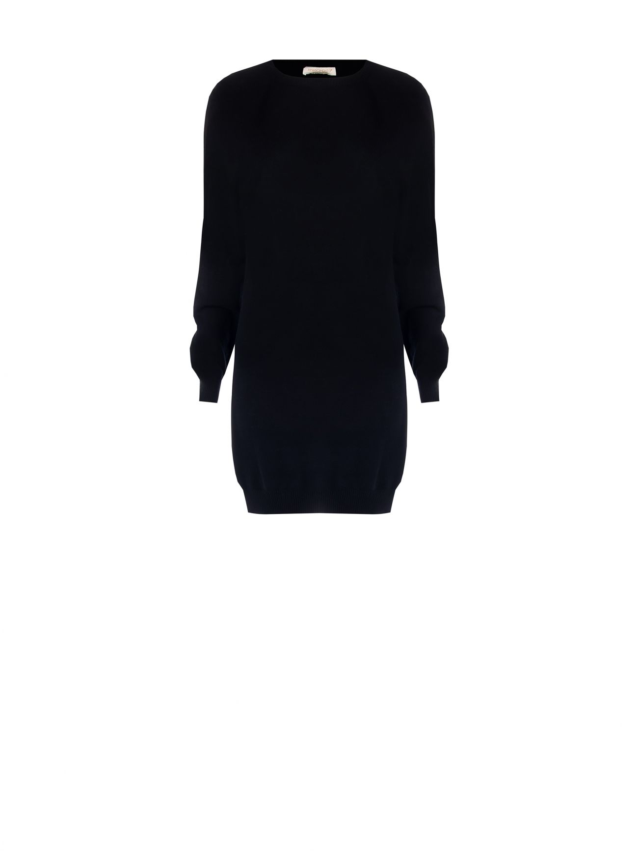 Abito in Maglia Rasata Nero det_4