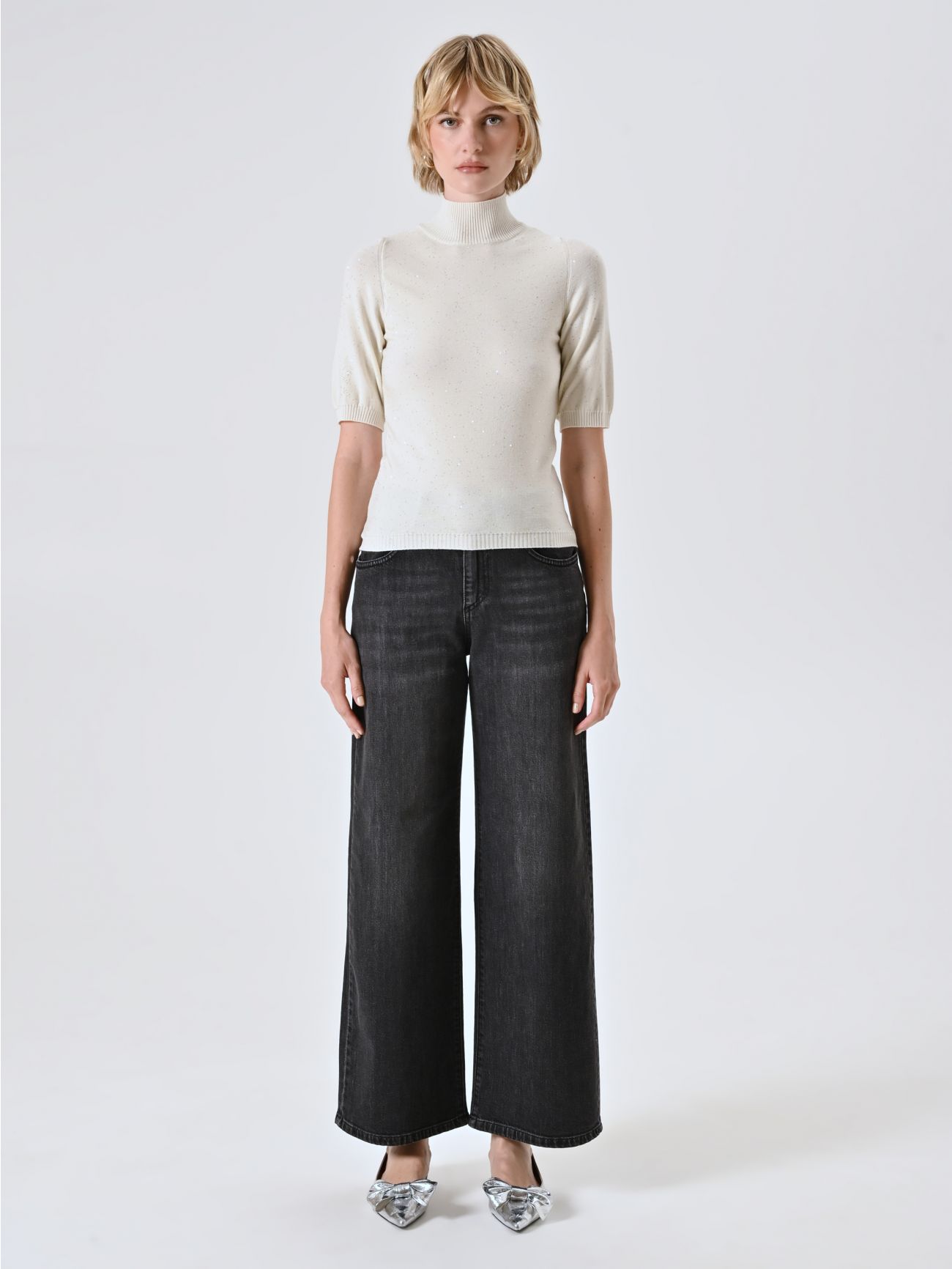 Lupetto in Maglia con Micro Paillettes det_1