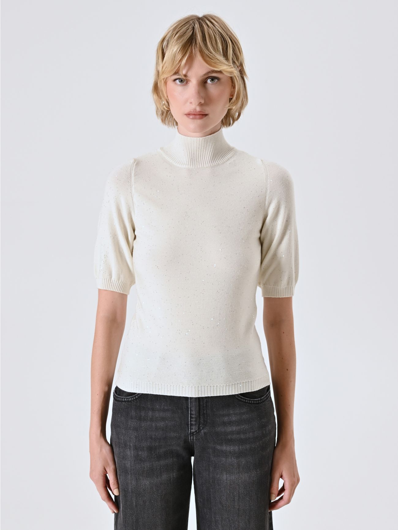 Lupetto in Maglia con Micro Paillettes det_2