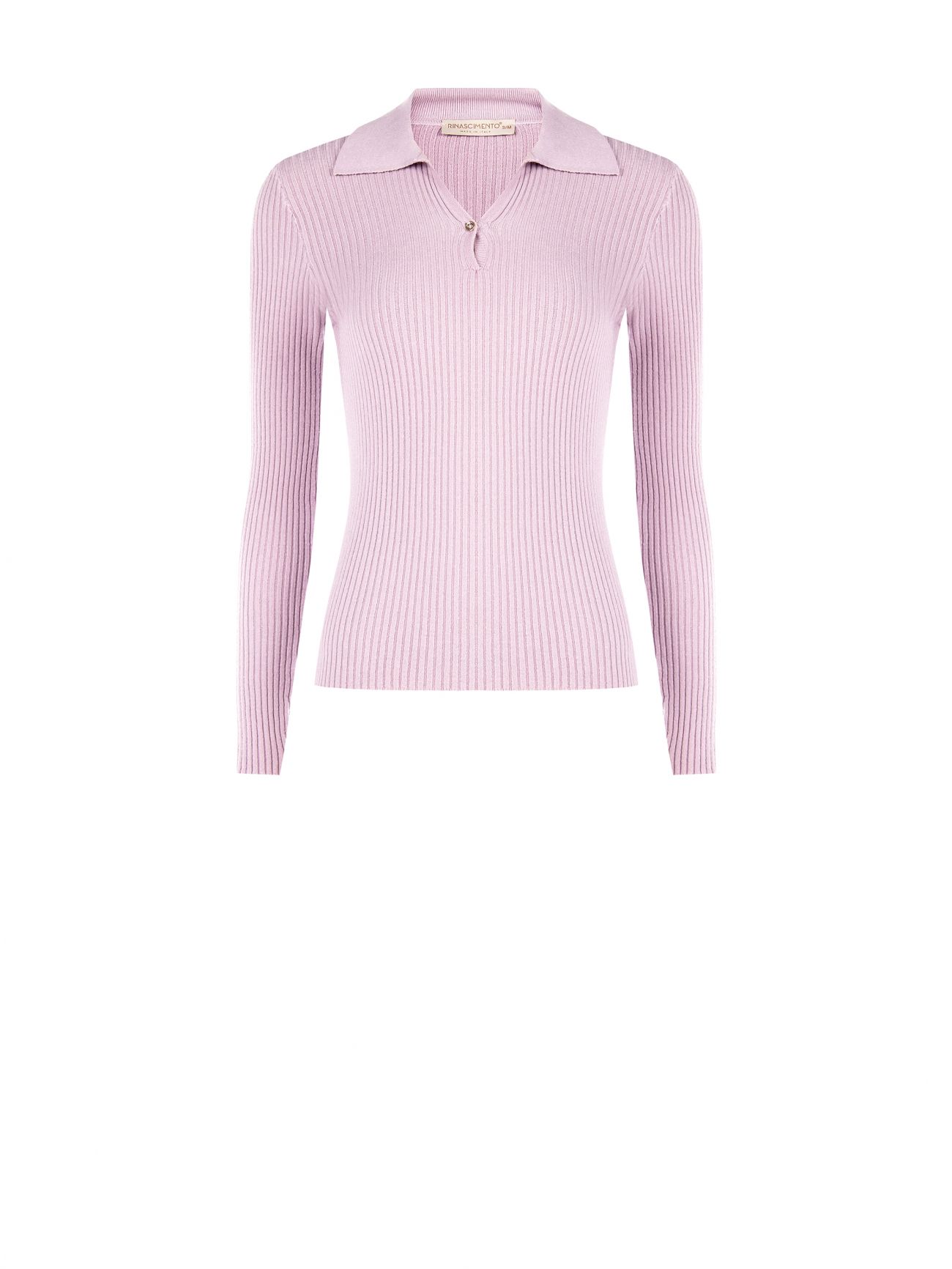 Polo in Maglia Rosa Malva det_4