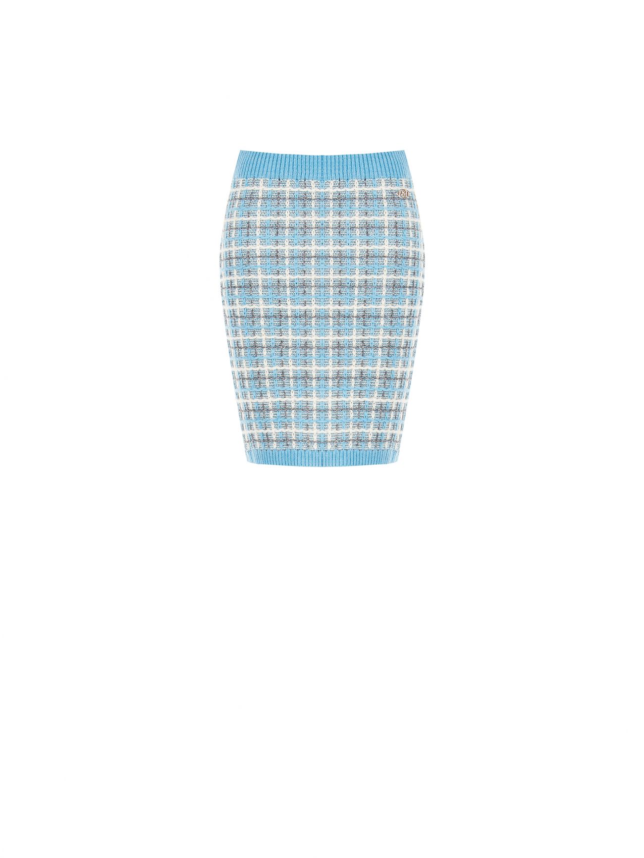 Woven Wool and Alpaca Blend Skirt det_4