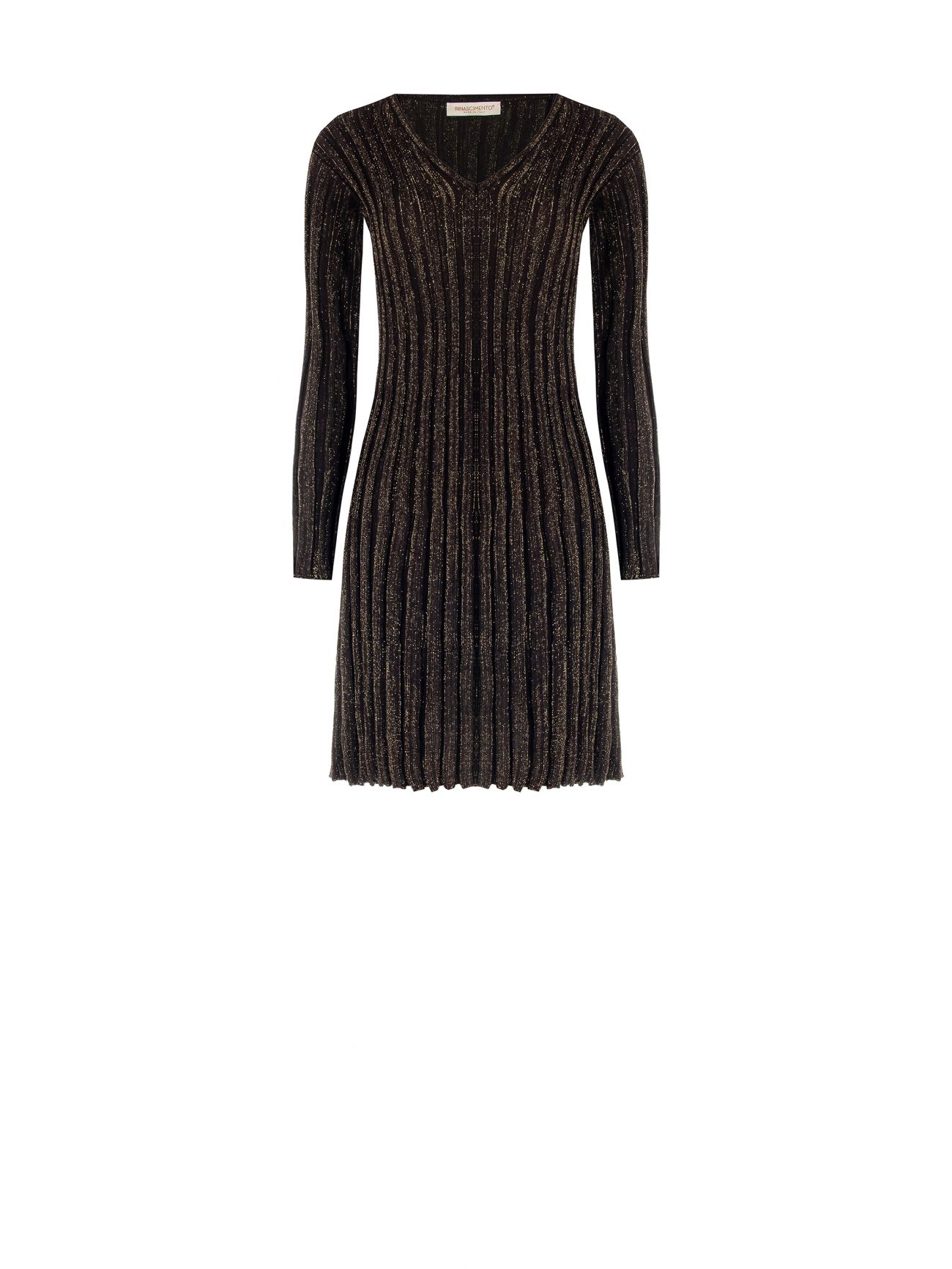 Knitted Dress with Gold Lurex Thread det_4