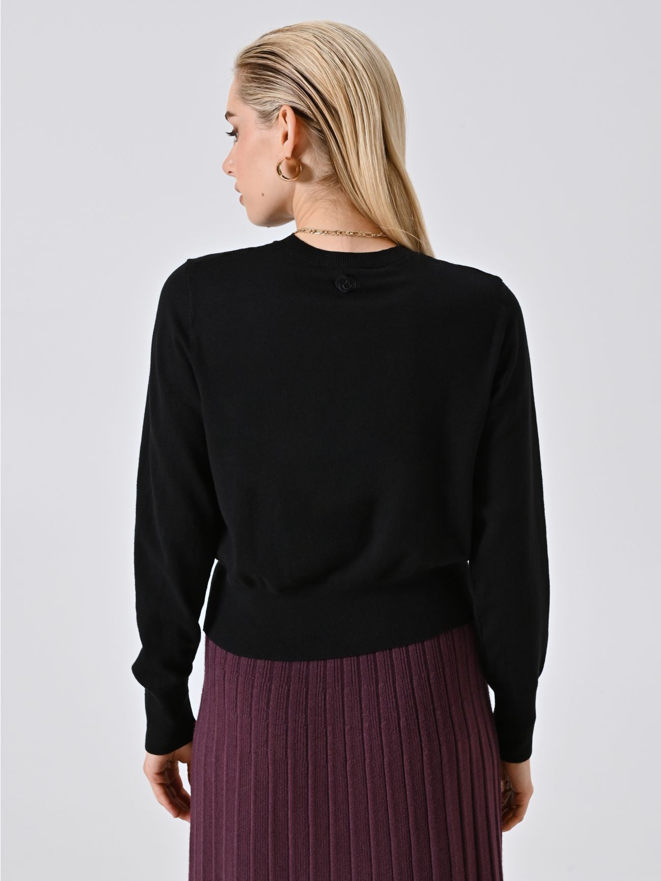 Cardigan Nero in Maglia det_3
