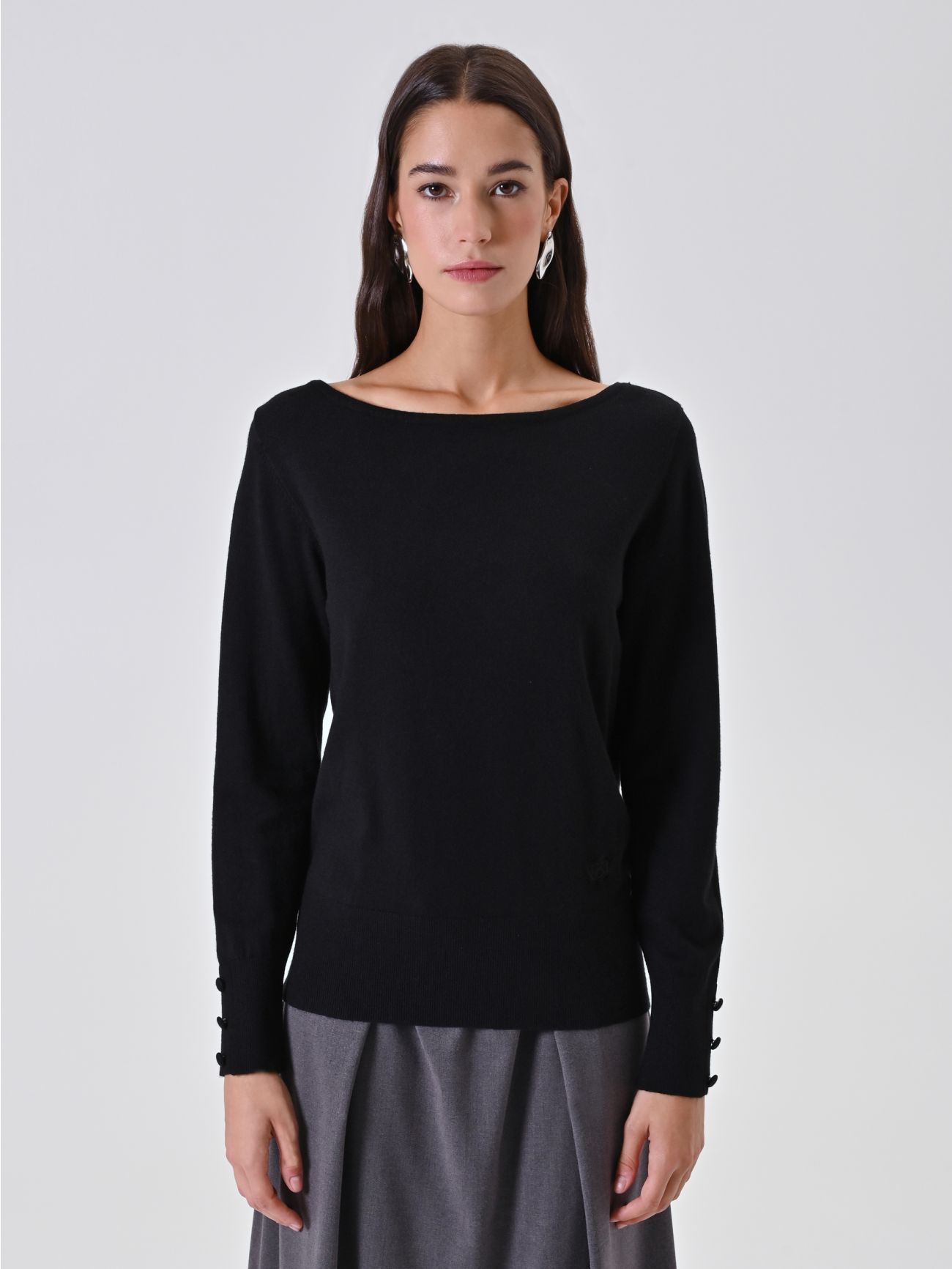 Black Knitted Turtleneck det_2