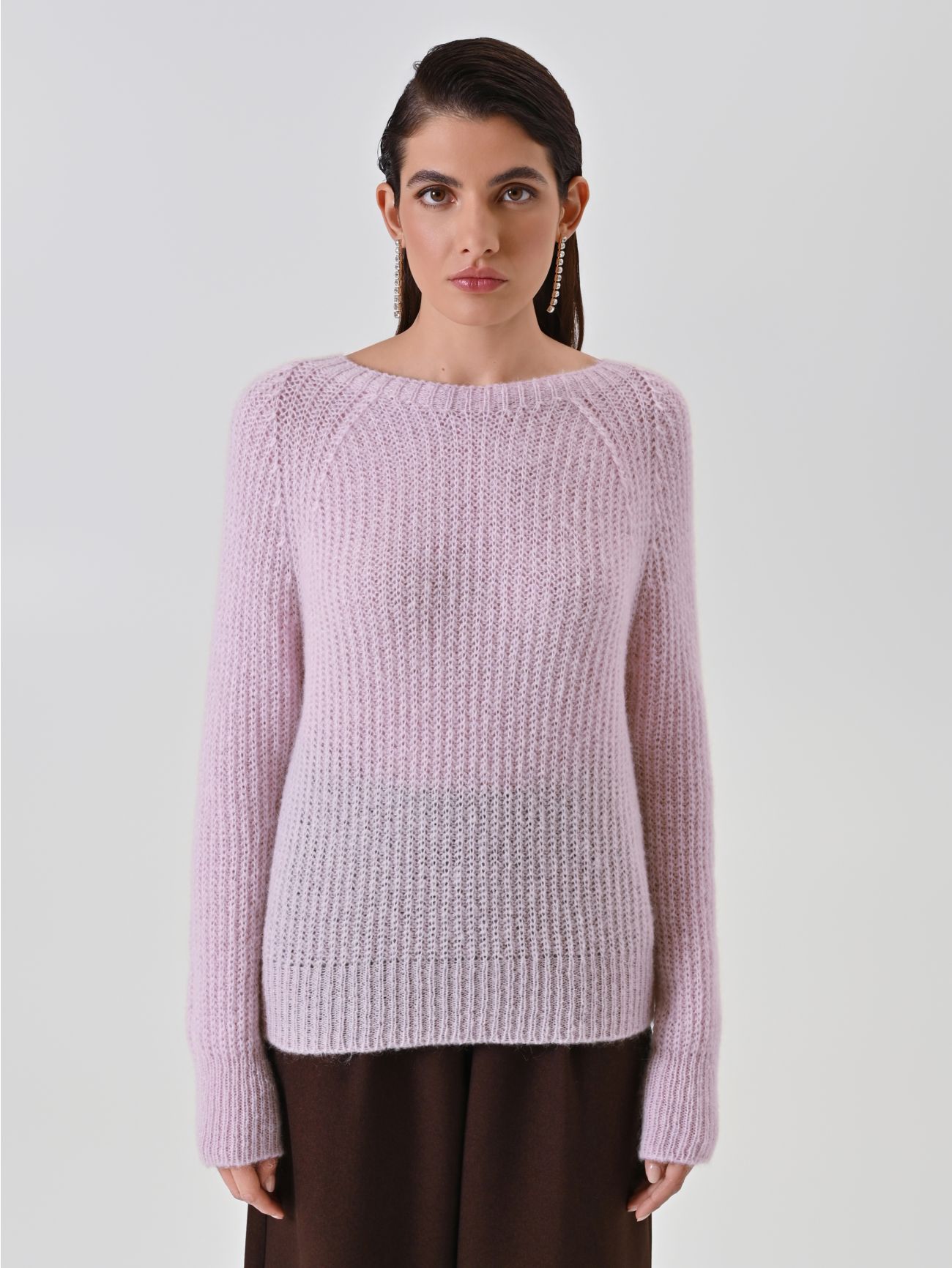 Lilac Crewneck Sweater 2 Rinascimento Lilac Crewneck Sweater det_2