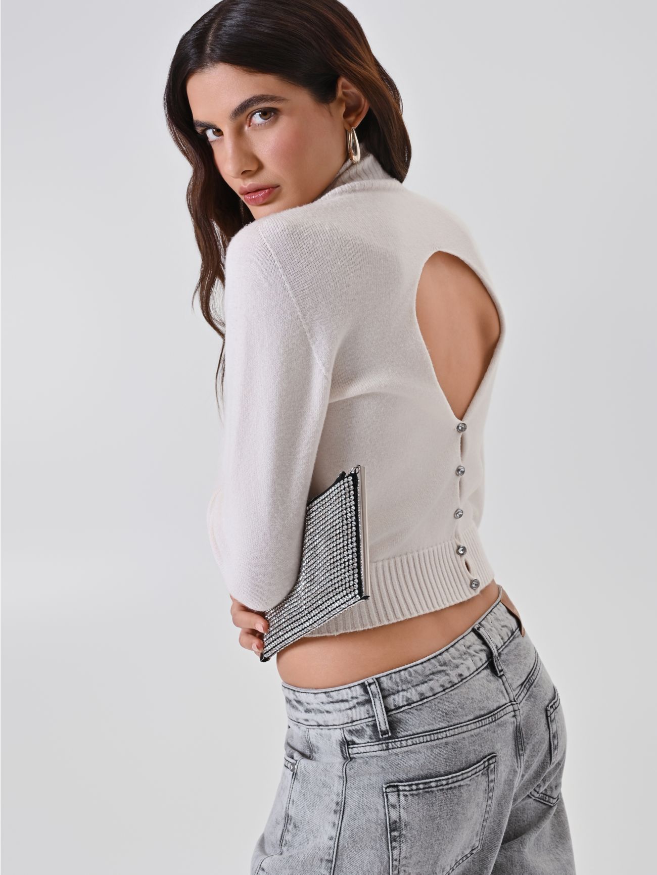 Pull cropped crème  Rinascimento