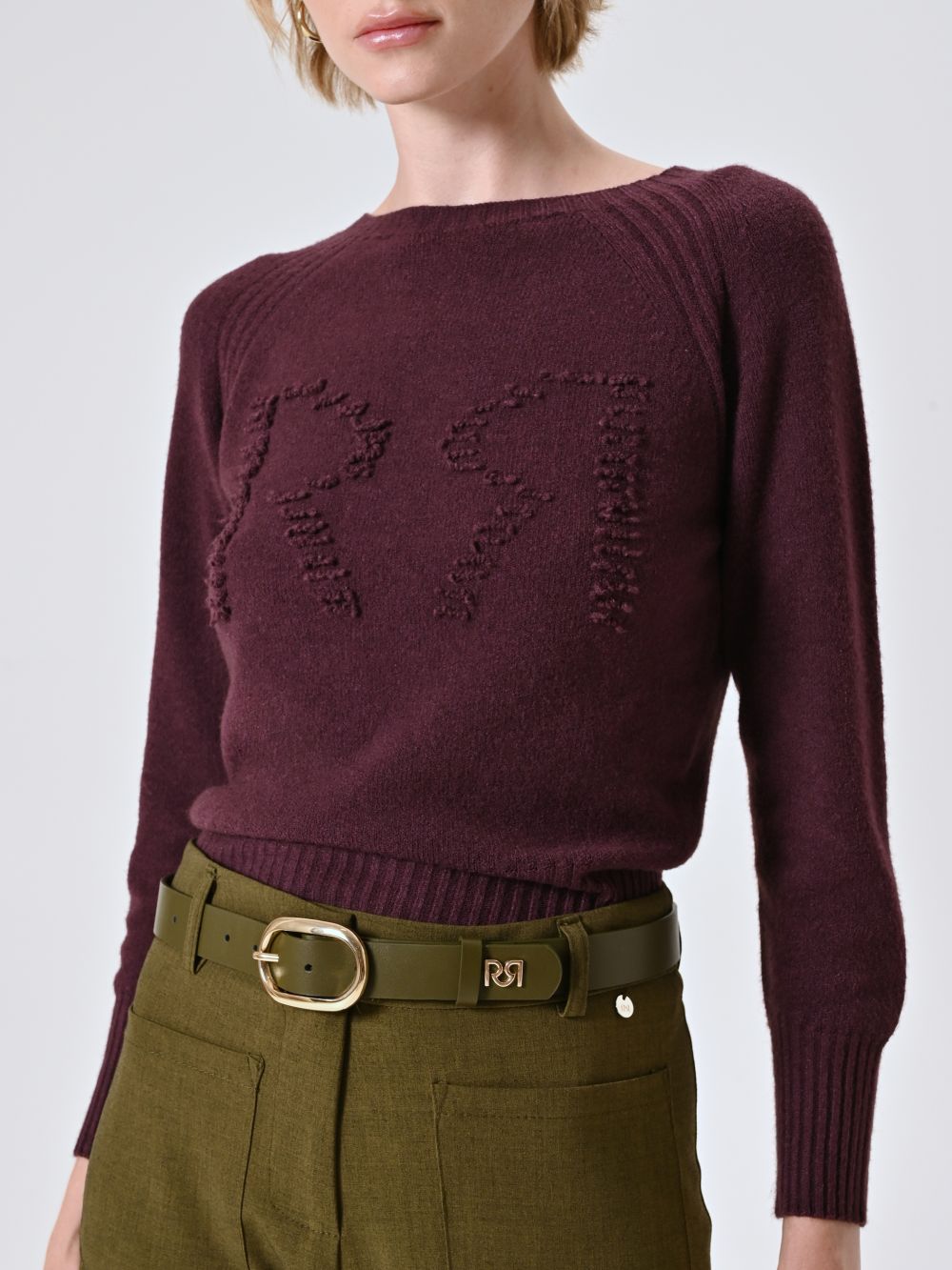 Cintura Verde Militare con Fibbia Dorata