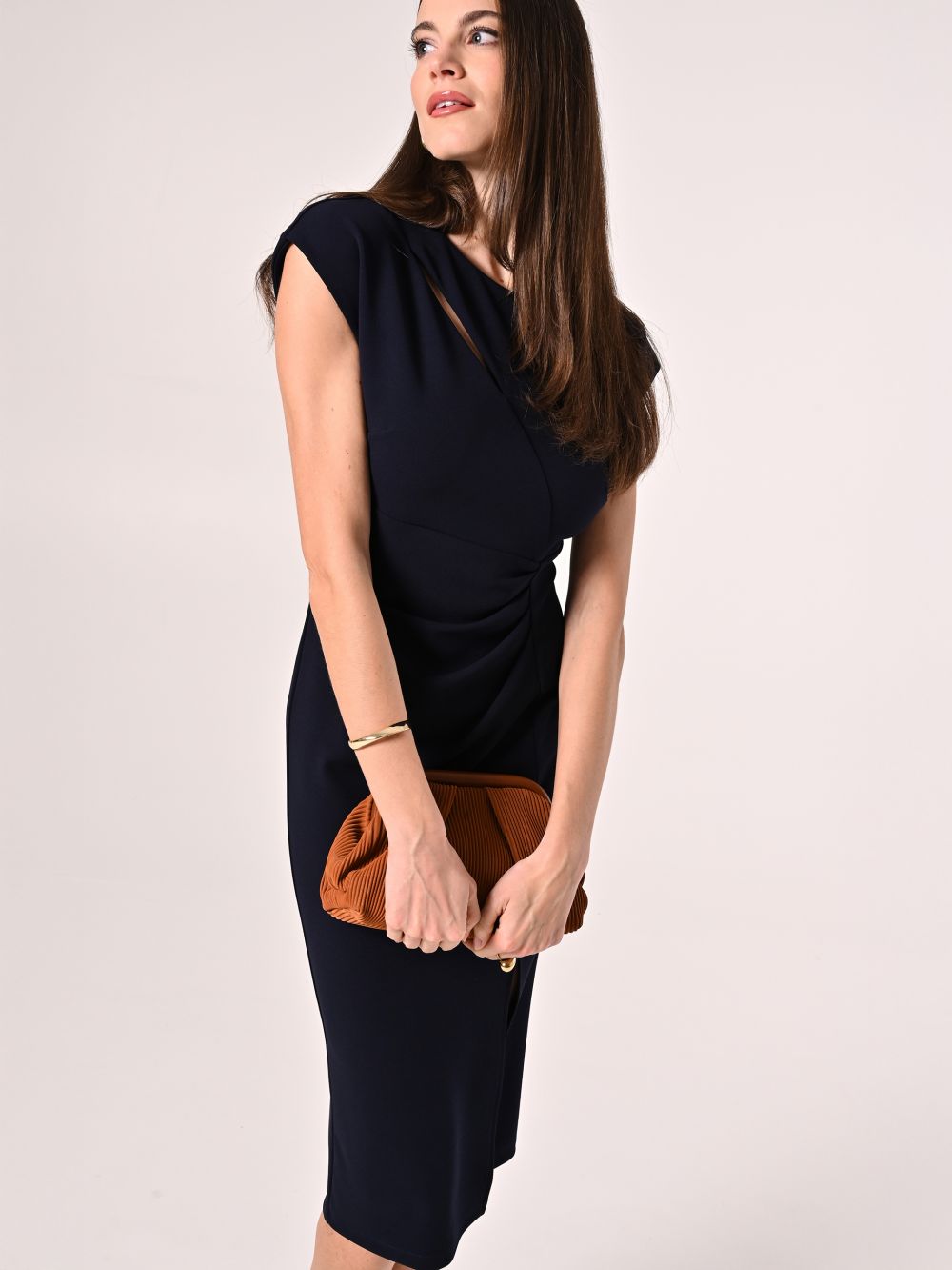 Tubino dettaglio Cut Out Blu