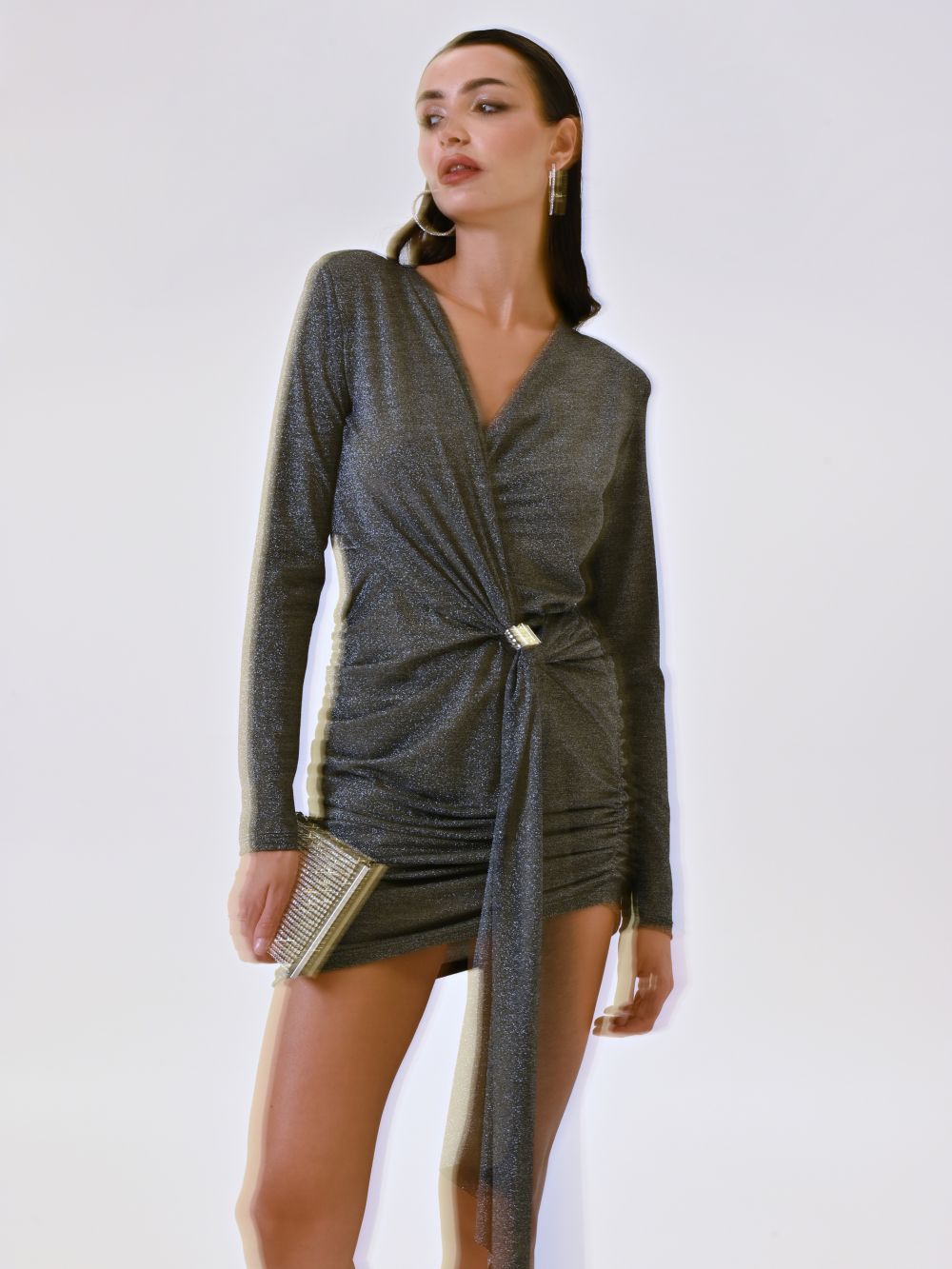 Tubino Jersey Lurex Argento