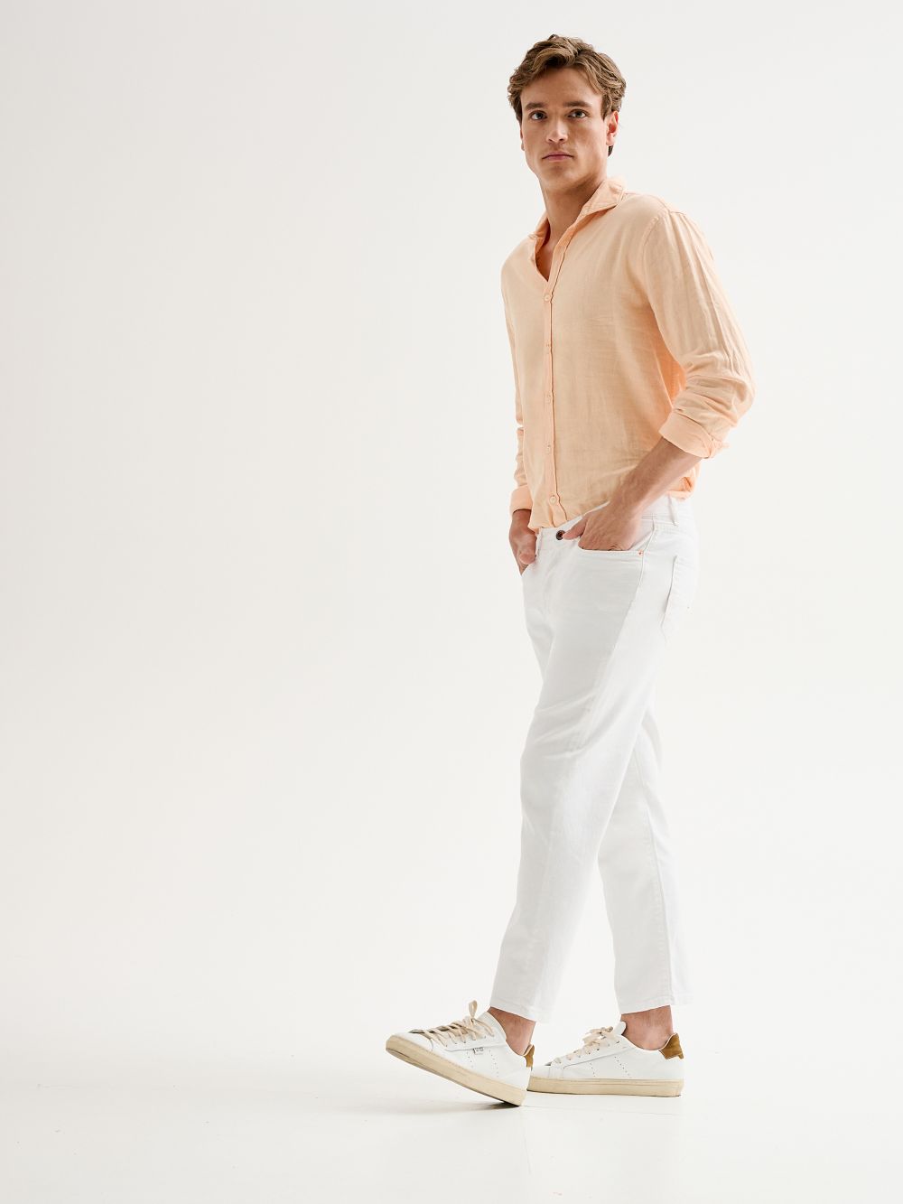 Jeans Uomo Bull Denim Regular-Fit Cropped QB24