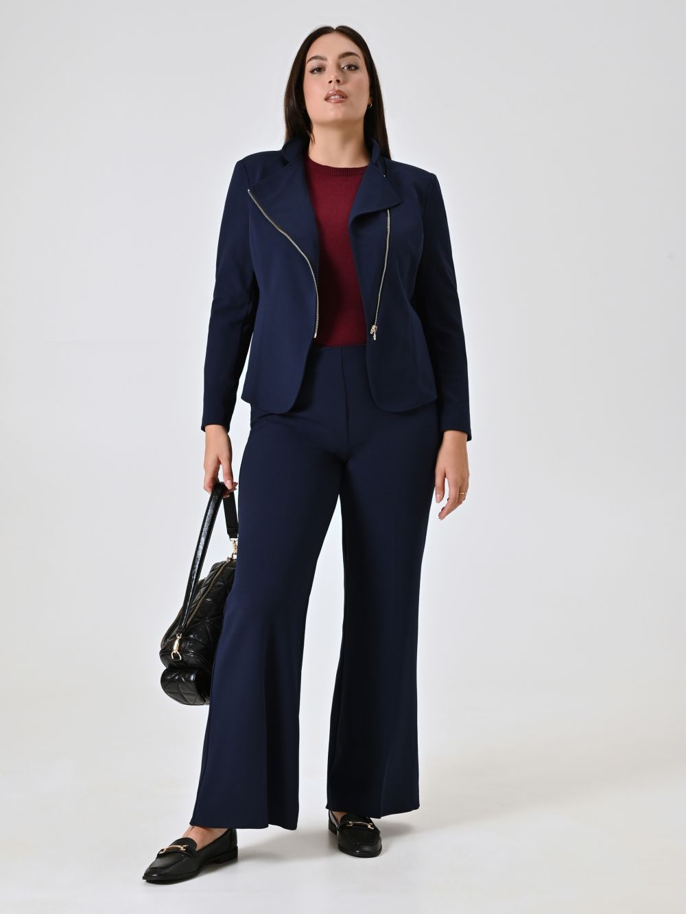 Pantalon Palazzo Curvy bleu