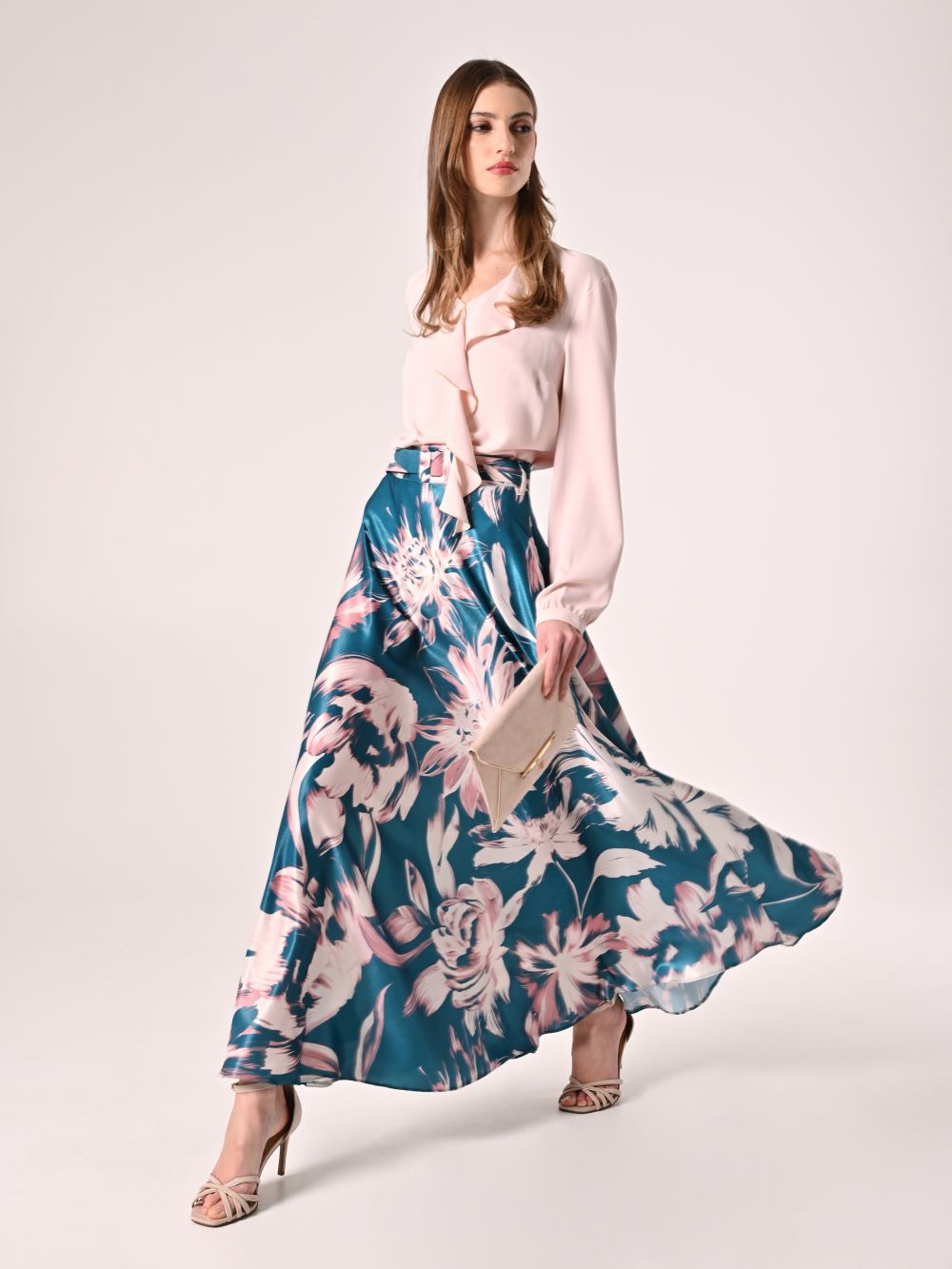 Rock mit Blumenmuster