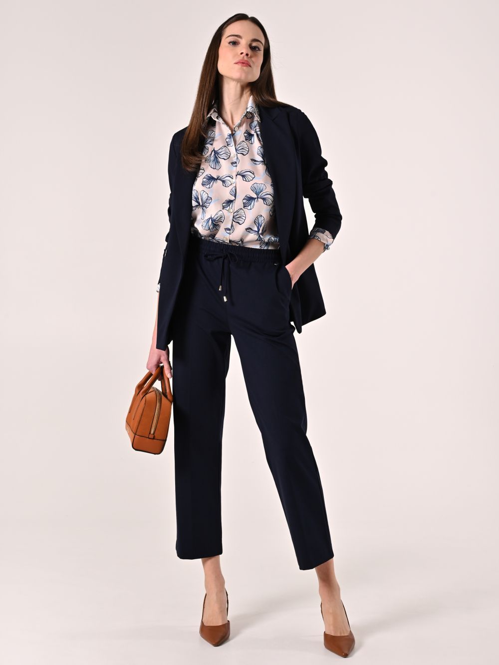 Milano-Stitch Blue Trousers