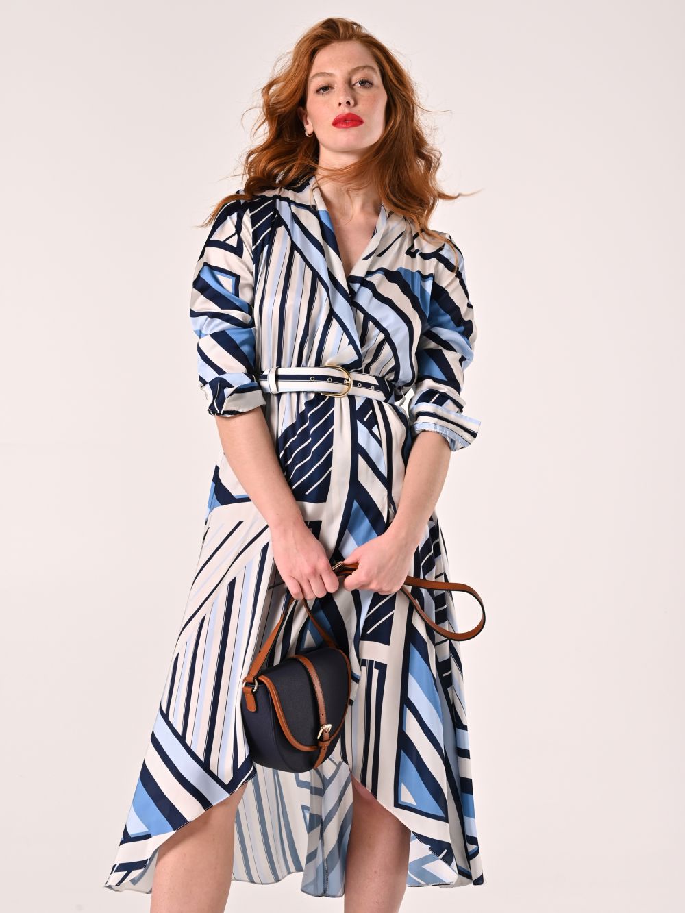 Geometric-print Dress