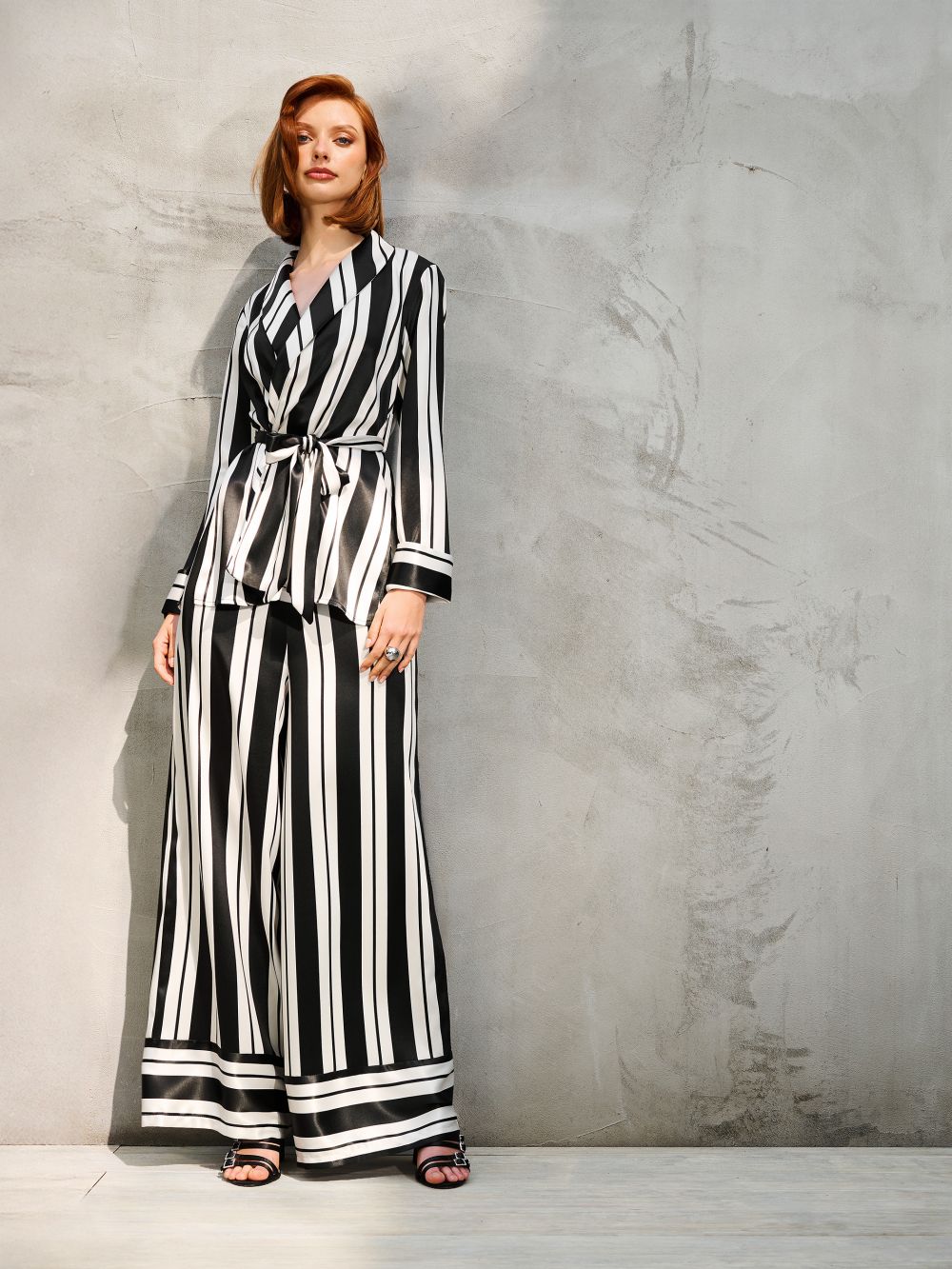 Pantaloni a Righe Black & White
