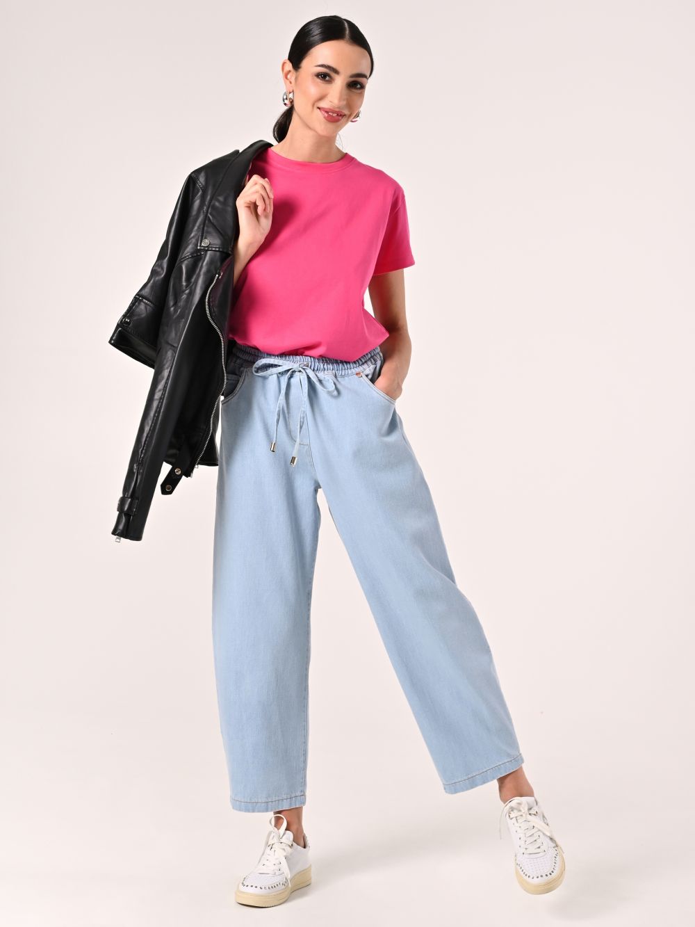 Jeans Palazzo con Coulisse