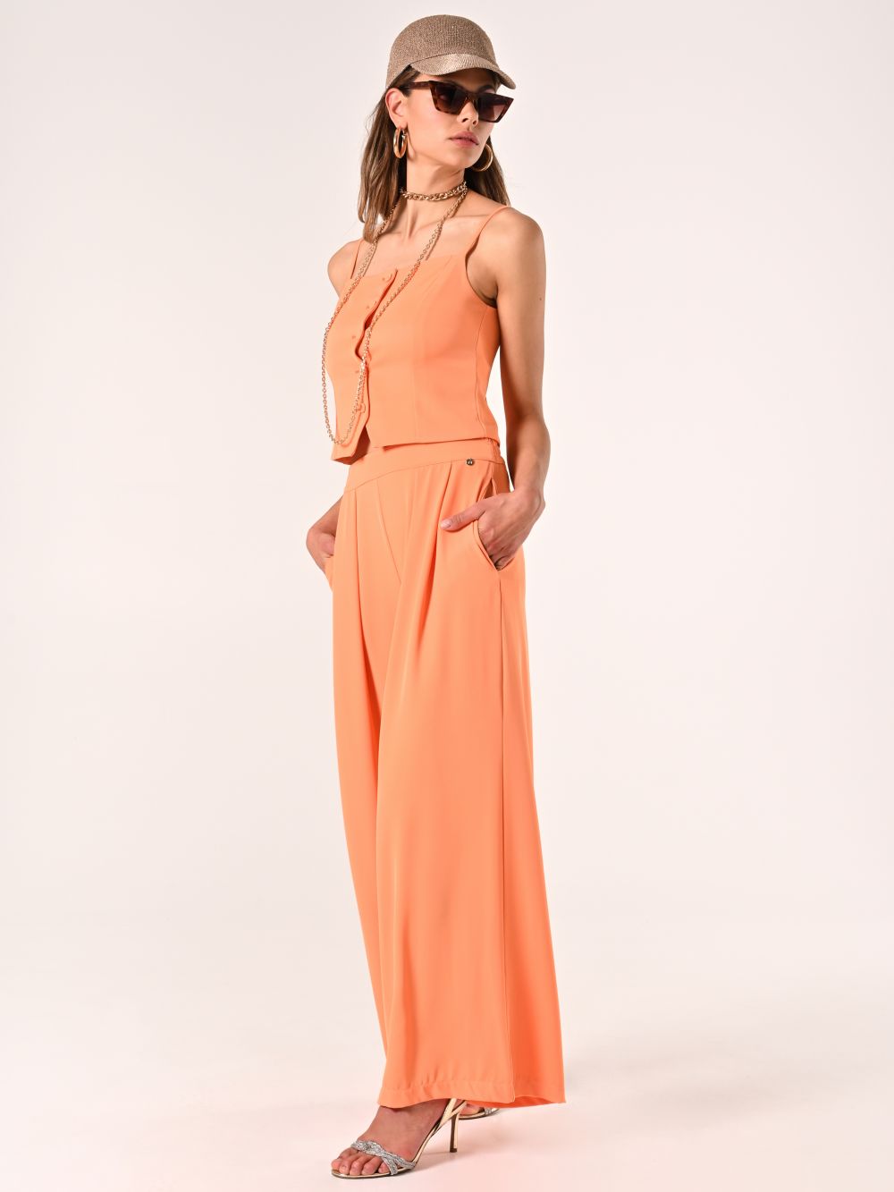 Flowy Orange Trousers