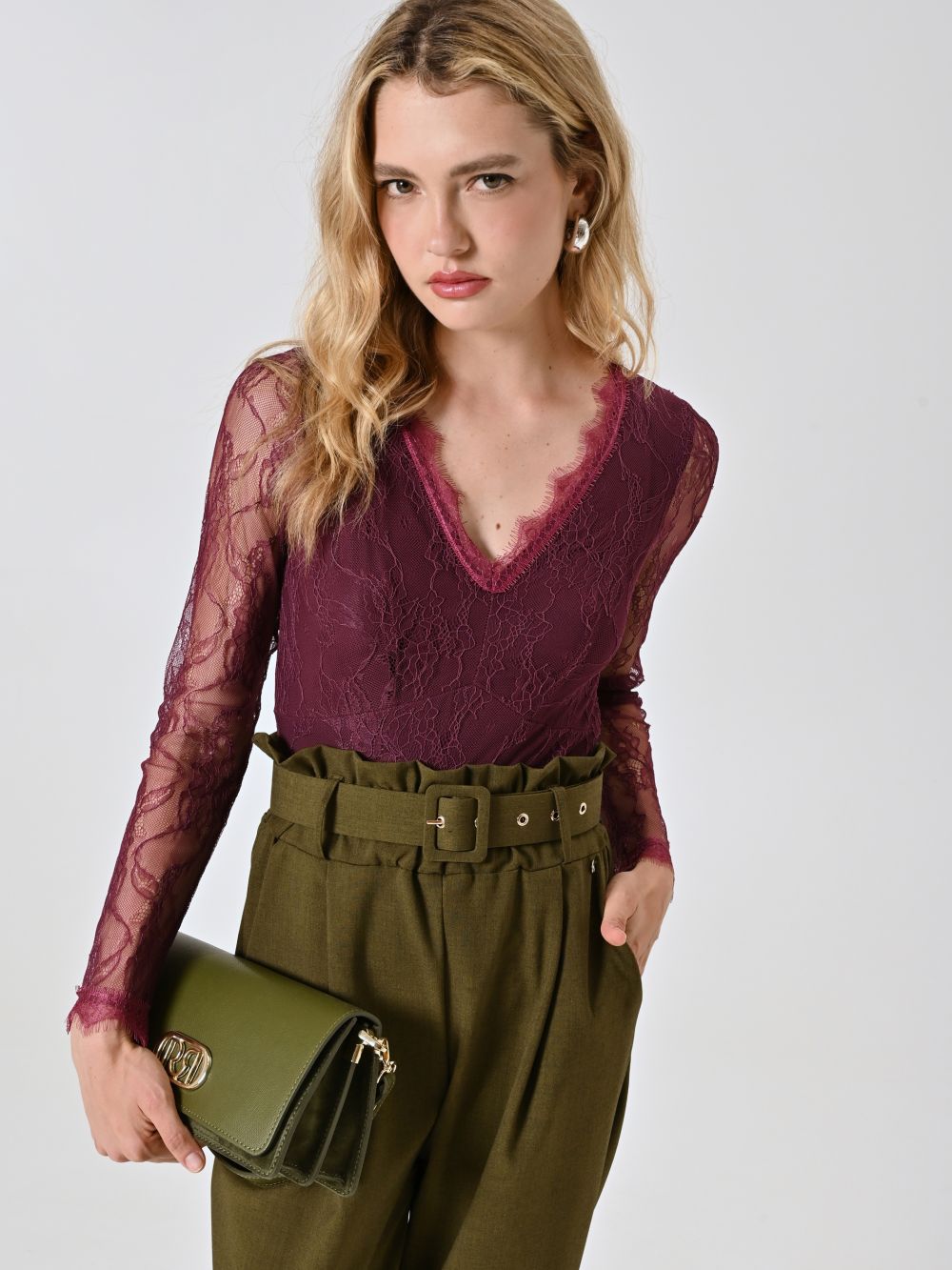 Body Bordeaux  in Pizzo 