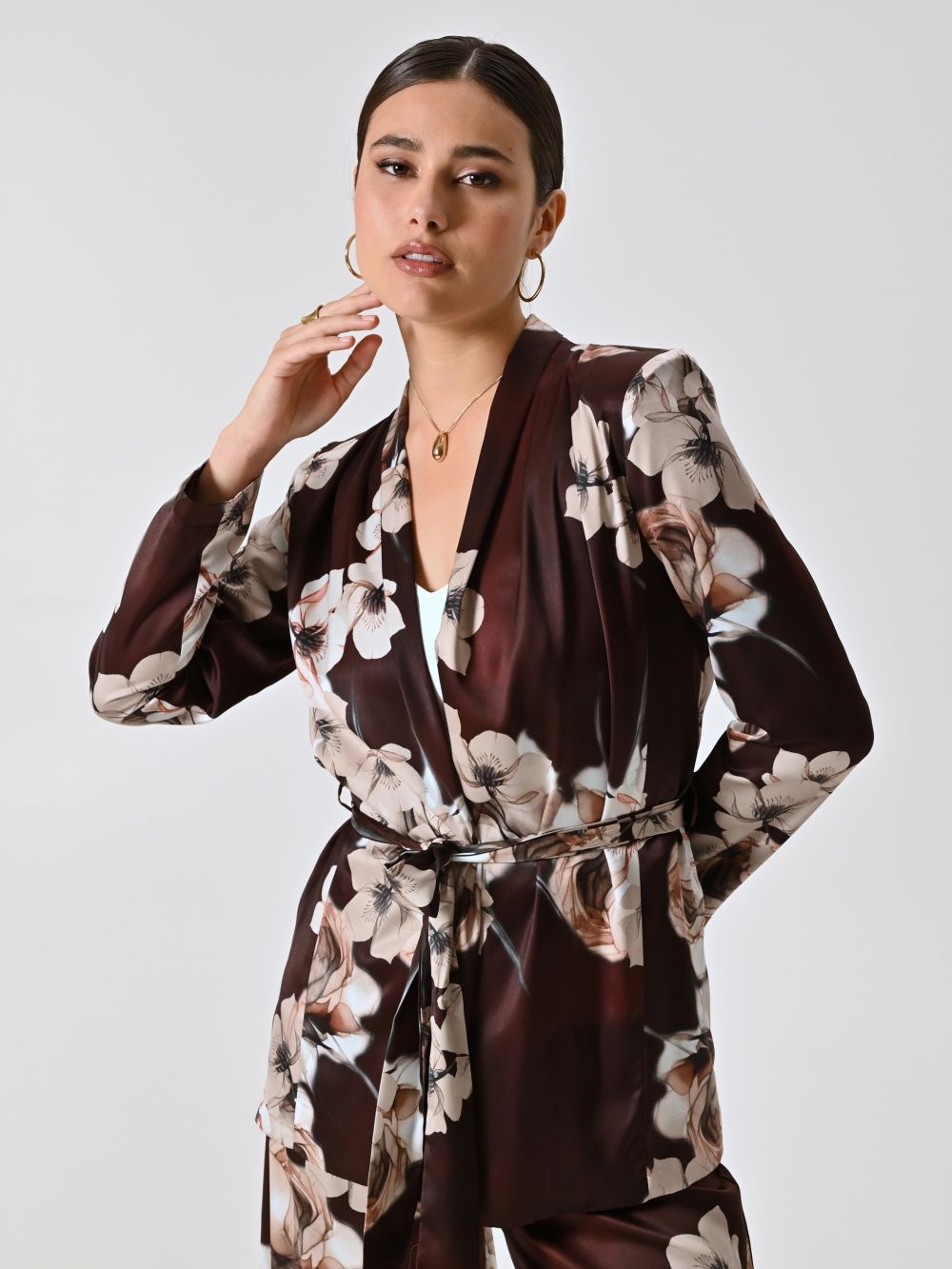 Giacca Camicia stampa Floreale