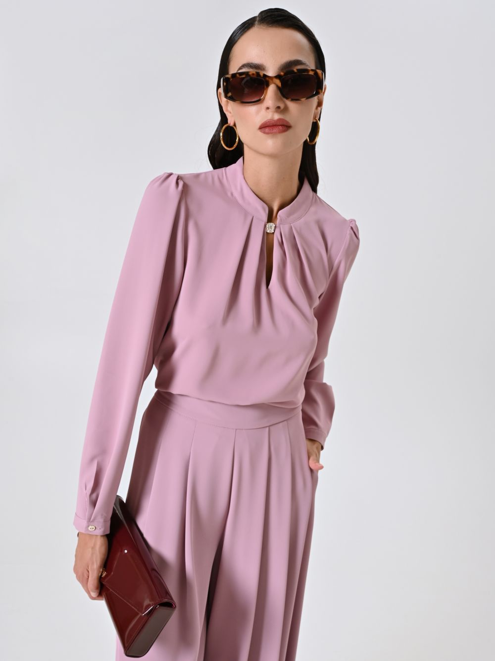 Blouse with Jewel Detail
