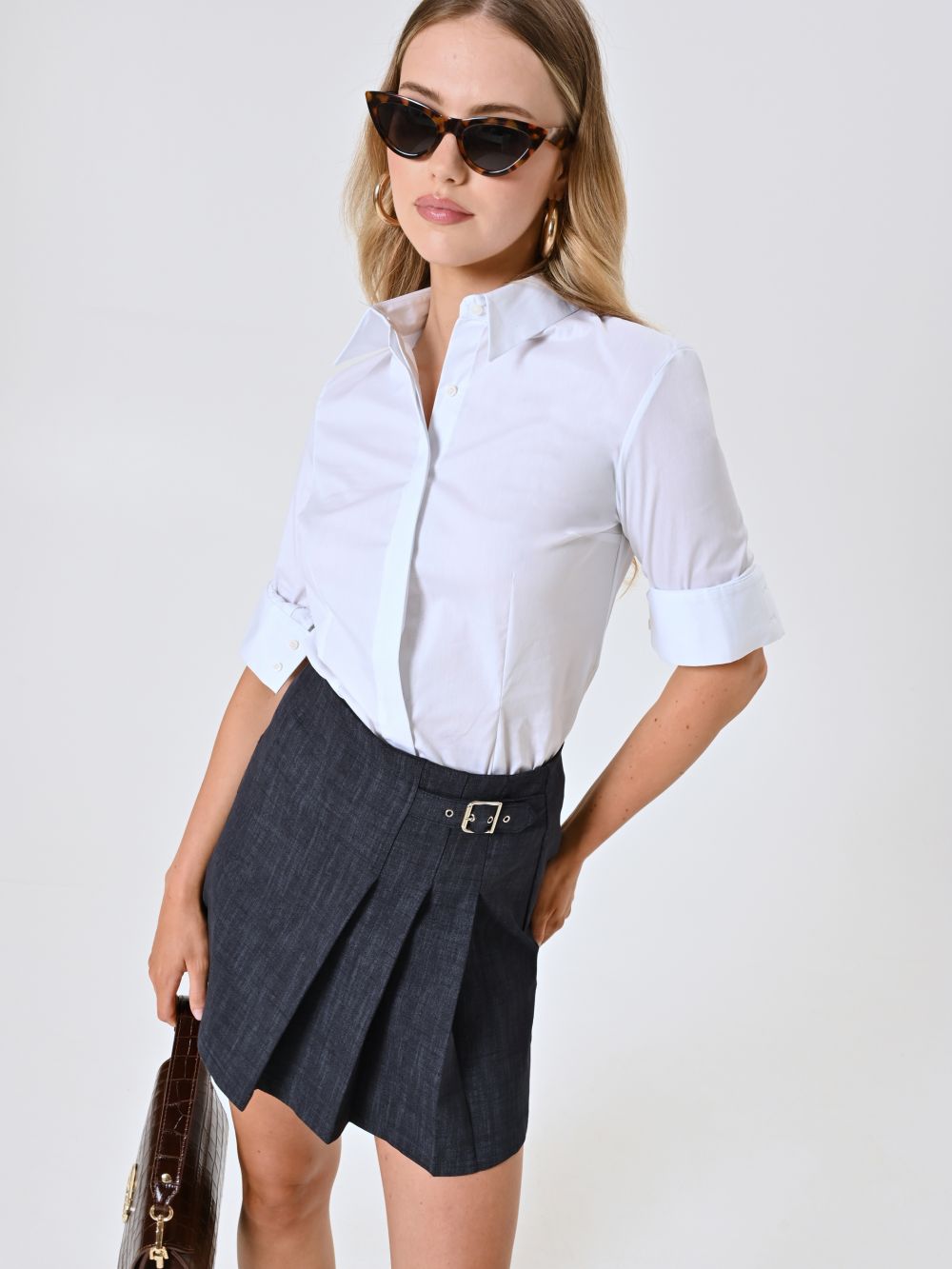 Klassische Bluse in Weiß