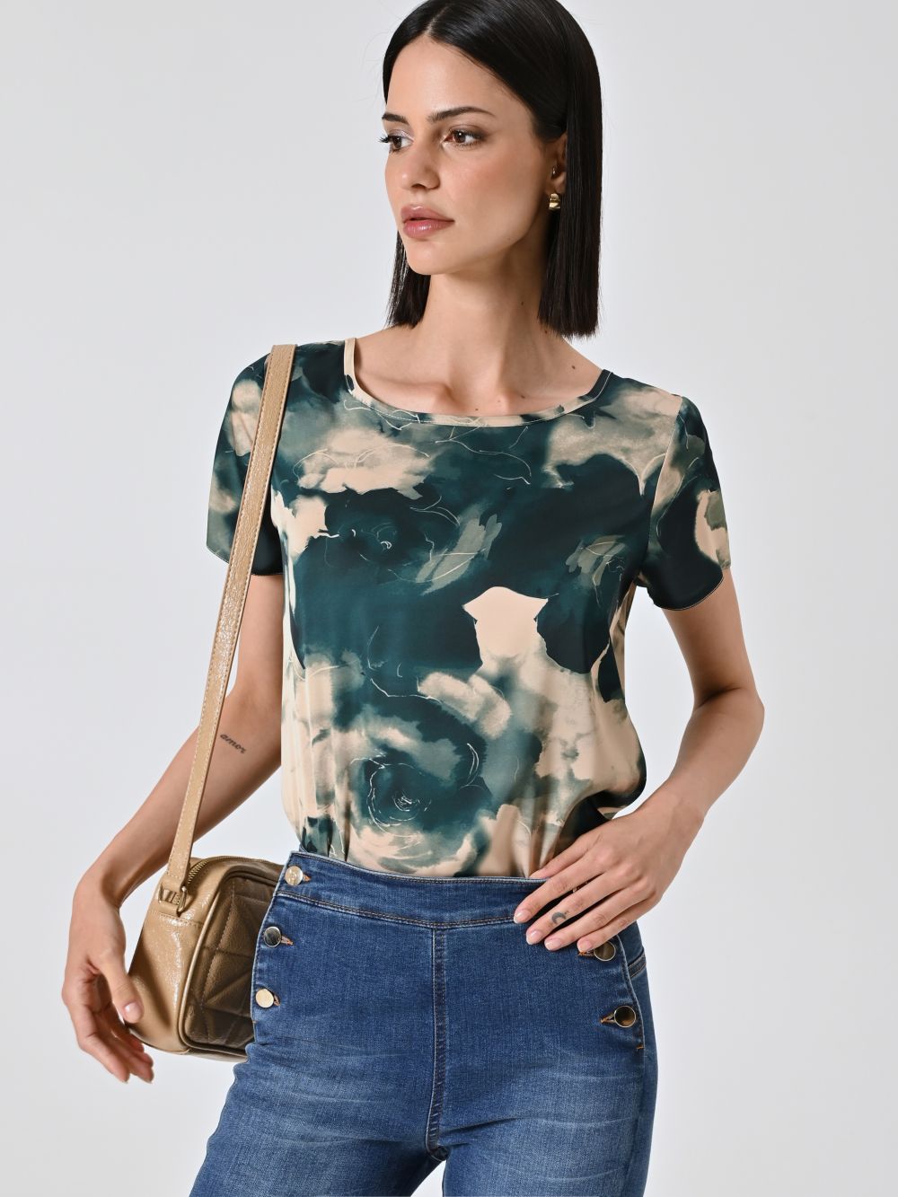 Blusa stampa Astratta