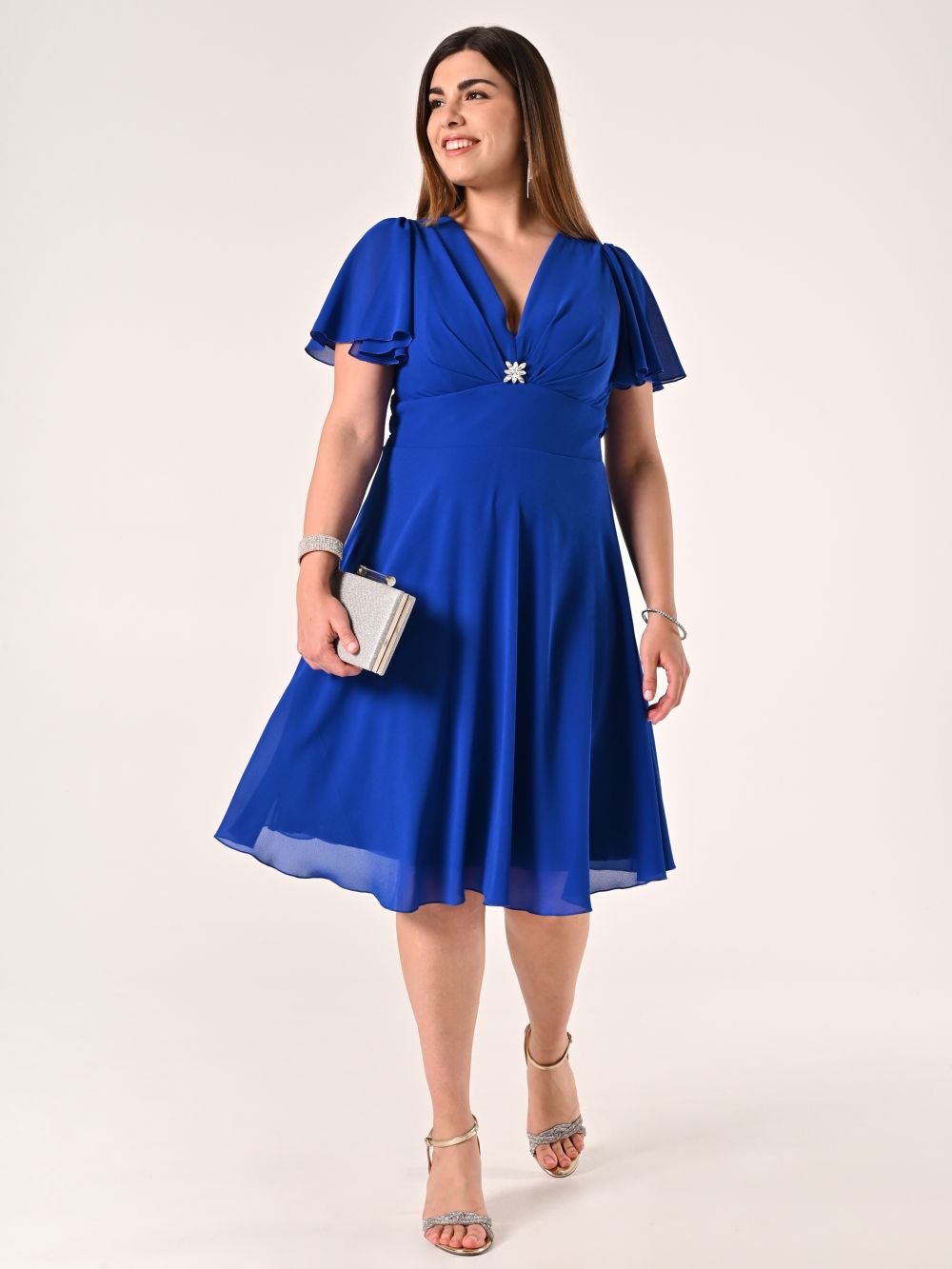 Curvy China Blue Dress