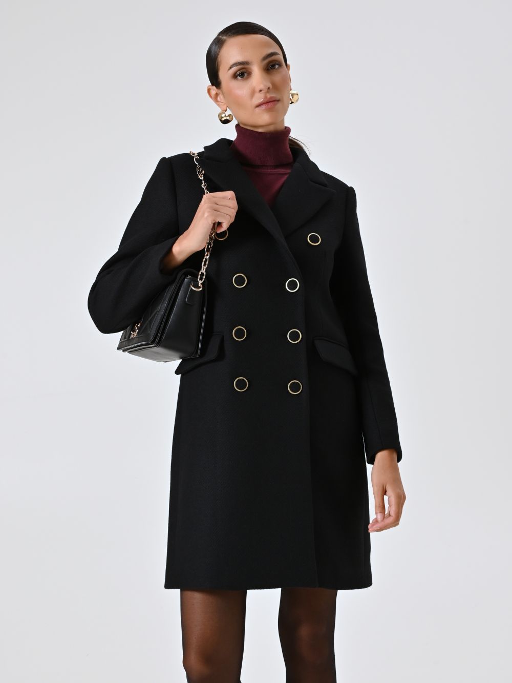 Cappotto Doppiopetto Nero