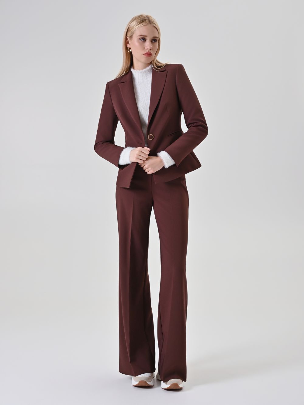 Palazzohose in Schokobraun