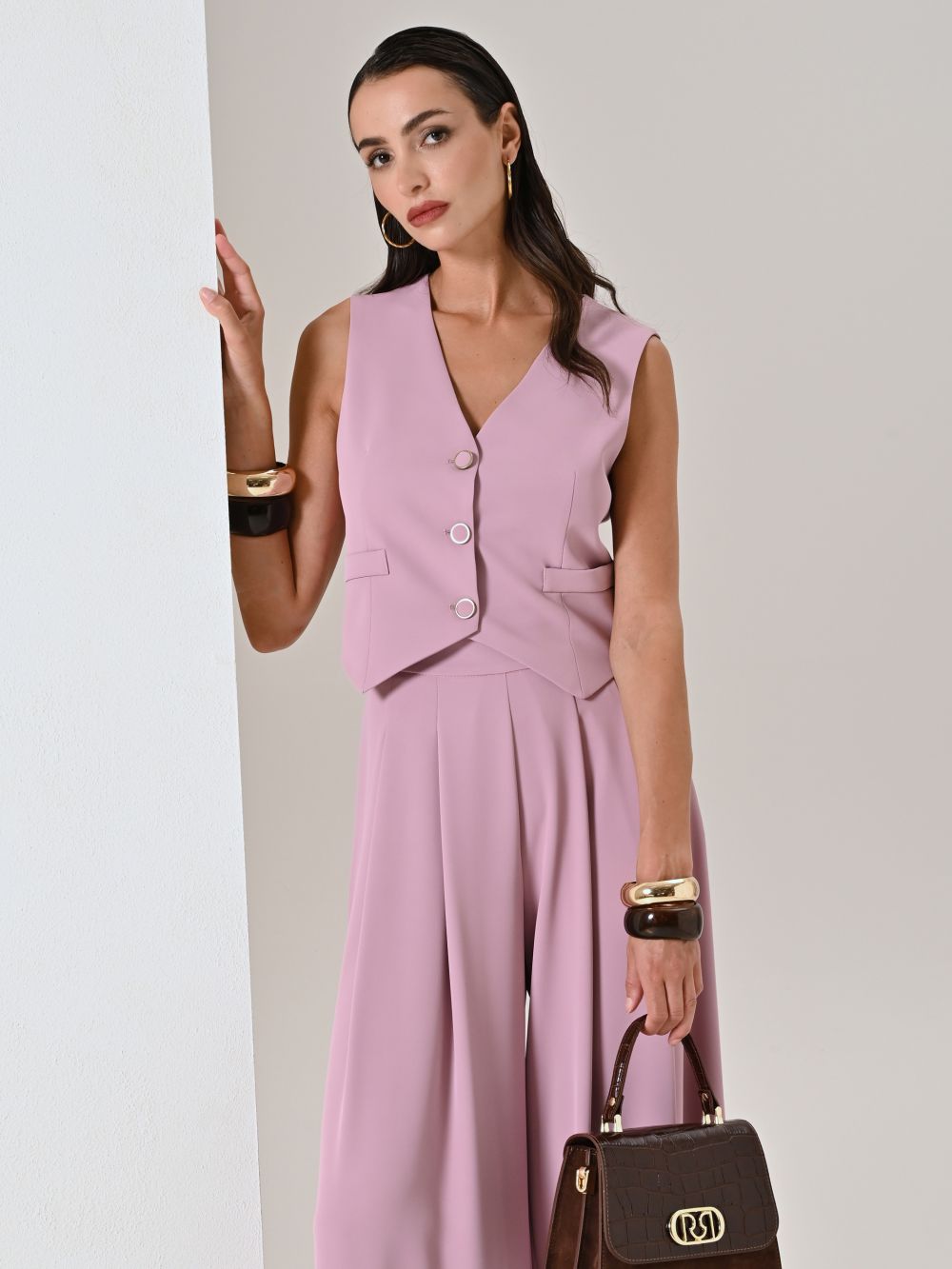 Gilet Rosa Malva in Cadi