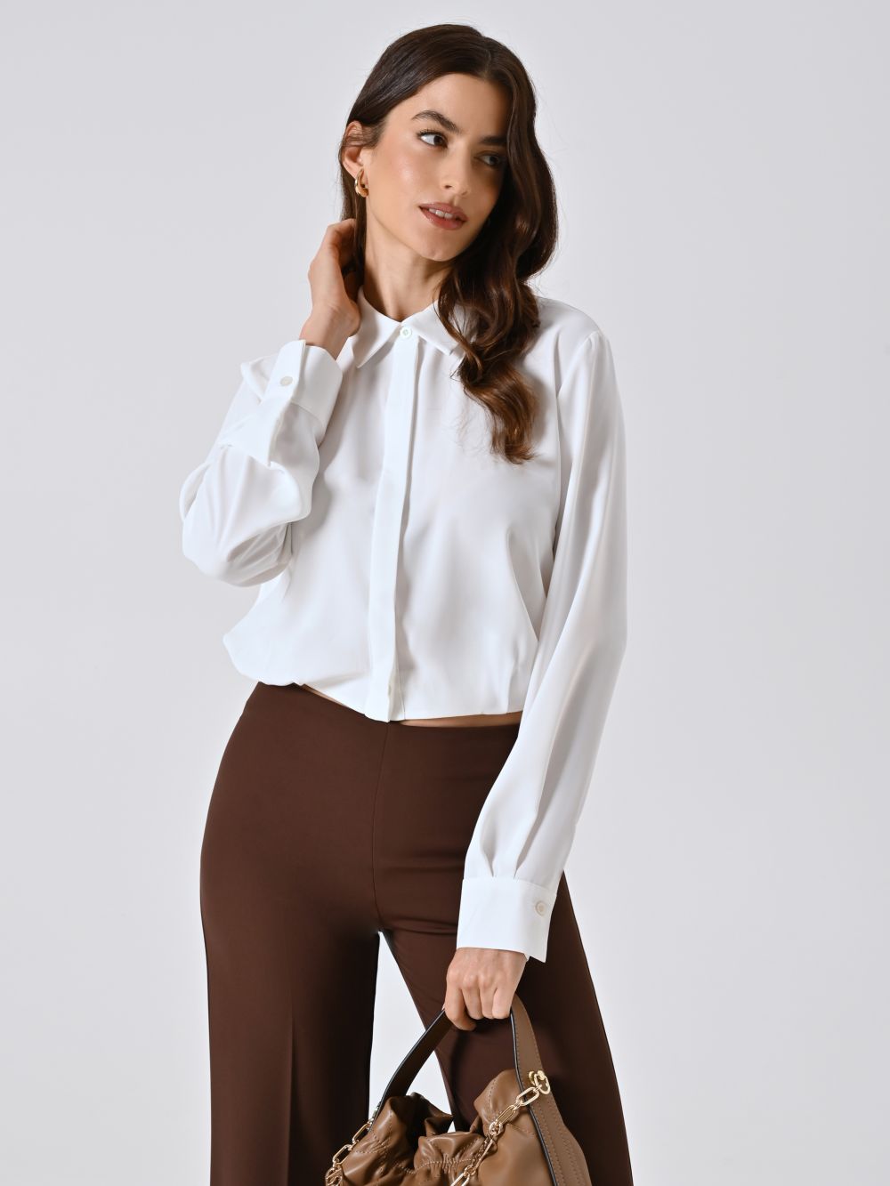 Camicia Bianca Cropped