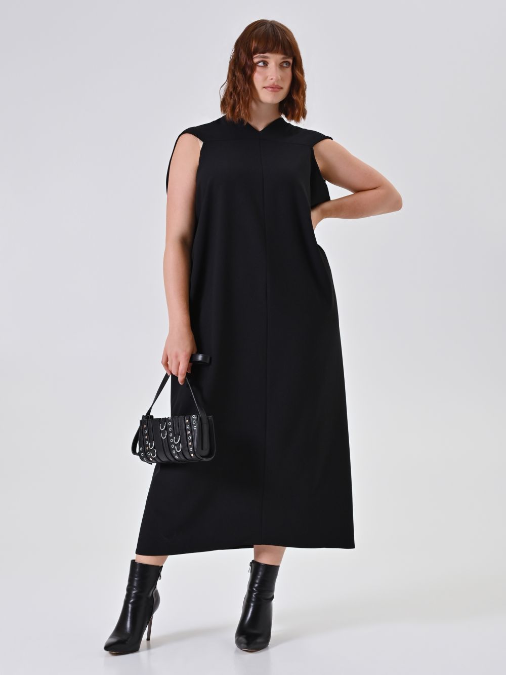 Vestido largo curvy negro