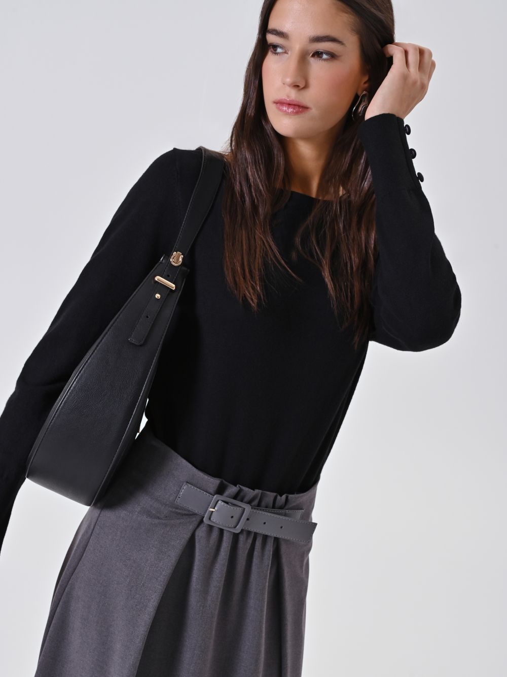 Dolcevita in Maglia Nero