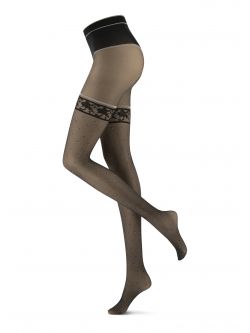 Oroblù | Ansprechende Strumpfhose mit Dessous-Effekt in Schwarz sp_e1