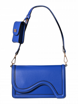 Borsa in Simil Pelle Blu Cina det_4