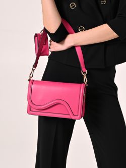 Sac en simili-cuir fuchsia in_i5