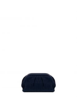 Pochette effet plissé bleue det_2