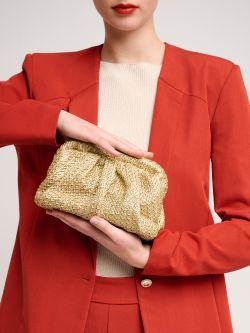 Pochette effet raphia enduit in_i5
