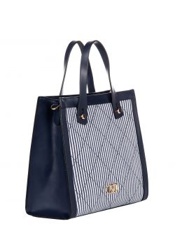 Shopper a righe Bianche e Blu det_3