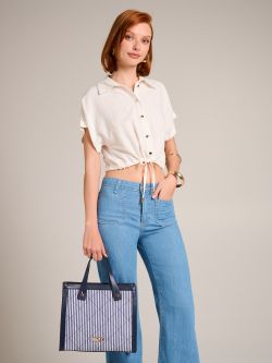 Shopper a righe Bianche e Blu in_i7