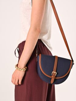 Canvas-effect shoulder bag in_i5