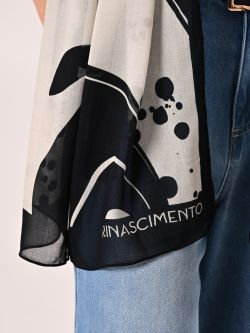 Écharpe pashimina noire in_i5