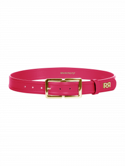 Cinturón fucsia con hebilla rectangular det_4