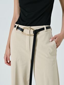 Thin black belt with buckle in_i5